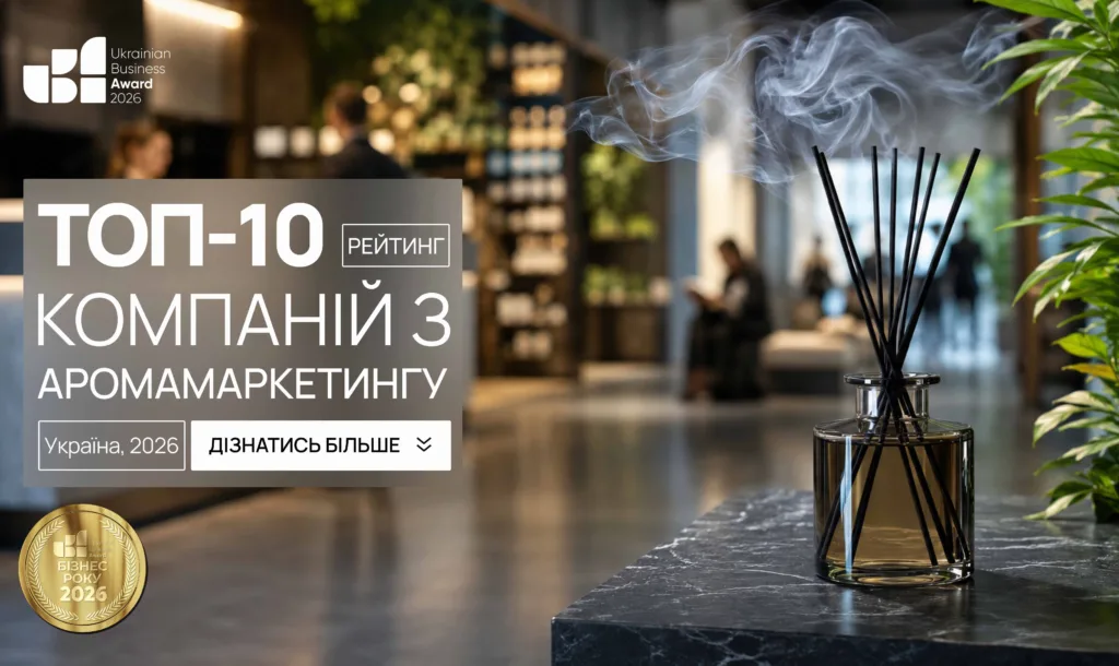 ТОП-10 КОМПАНІЙ З АРОМАМАРКЕТИНГУ В УКРАЇНІ 2026